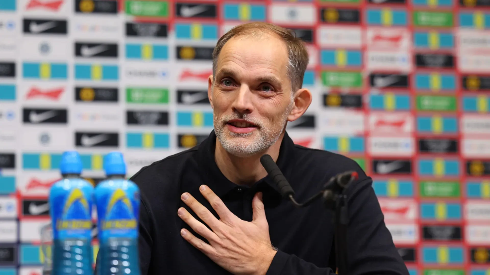 Who are the other two managers on United’s shortlist besides the England boss Thomas Tuchel?